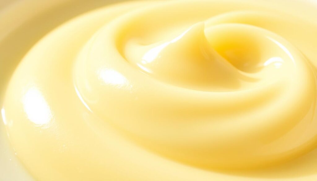 Detailed close-up of a creamy, silky custard-like dessert, freshly prepared using the classic bain-marie technique. The smooth, luscious texture of the homemade "oeufs au lait" is beautifully showcased, with a subtle golden hue and delicate folds. Soft natural lighting accentuates the rich, velvety appearance, casting gentle shadows that highlight the refined simplicity of this iconic French recipe. The presentation is clean and minimalist, allowing the exquisite custard to take center stage against a pristine white background, capturing the essence of traditional and timeless elegance. Detailed close-up of a creamy, silky custard-like dessert, freshly prepared using the classic bain-marie technique. The smooth, luscious texture of the homemade "oeufs au lait" is beautifully showcased, with a subtle golden hue and delicate folds. Soft natural lighting accentuates the rich, velvety appearance, casting gentle shadows that highlight the refined simplicity of this iconic French recipe. The presentation is clean and minimalist, allowing the exquisite custard to take center stage against a pristine white background, capturing the essence of traditional and timeless elegance.