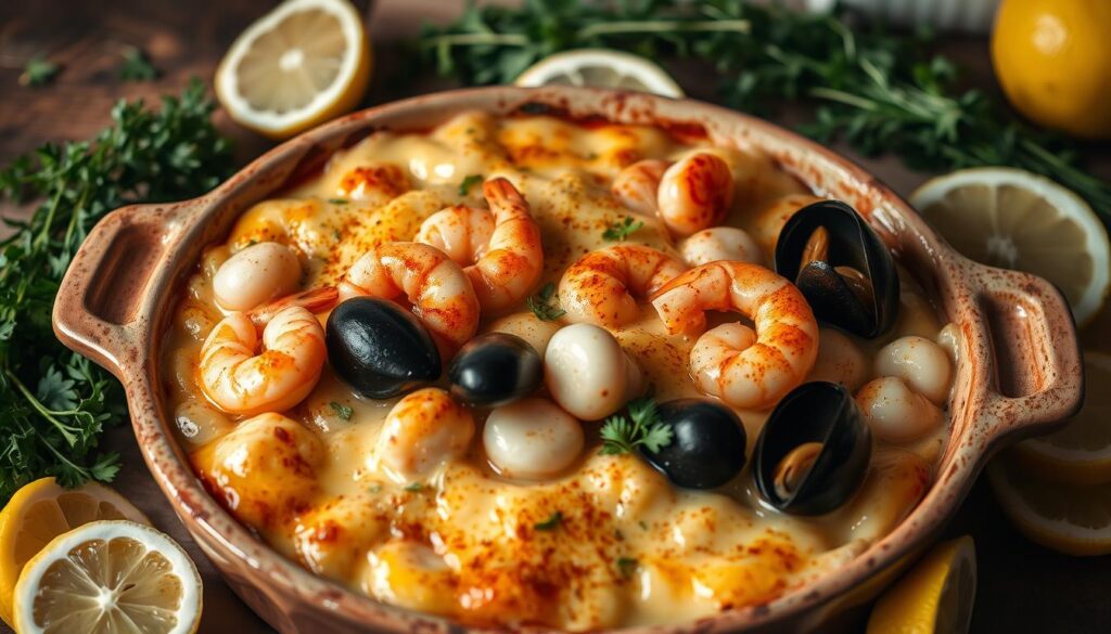 gratin de fruits de mer